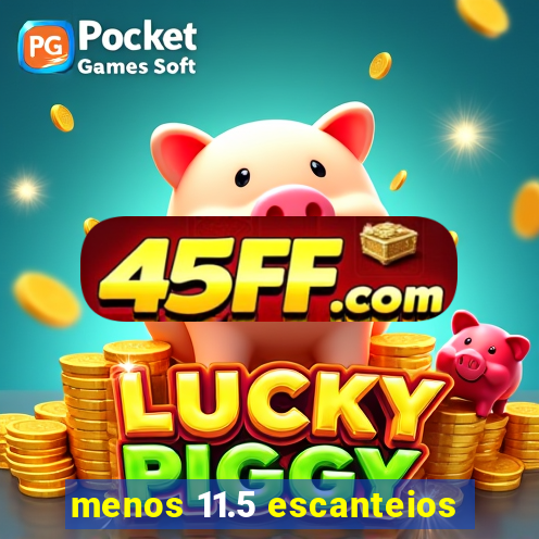 menos 11.5 escanteios